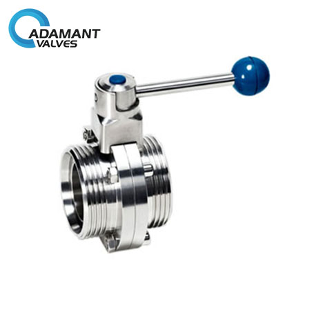 AV-1MT-P Sanitary Thread Butterfly Valves with Pull Handle