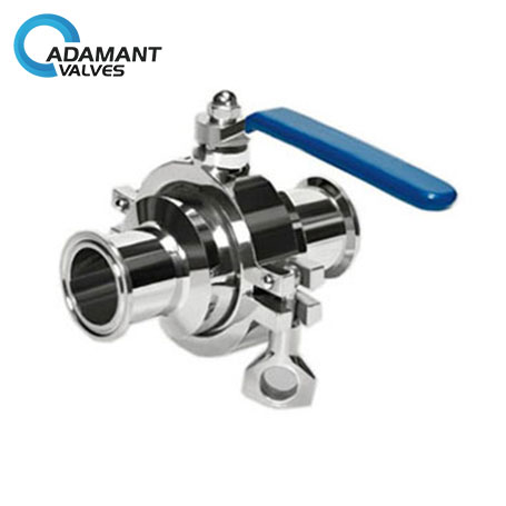 Sanitary Cavity Filled Ball Valve with Tri-clamp Ends, Manually Operated